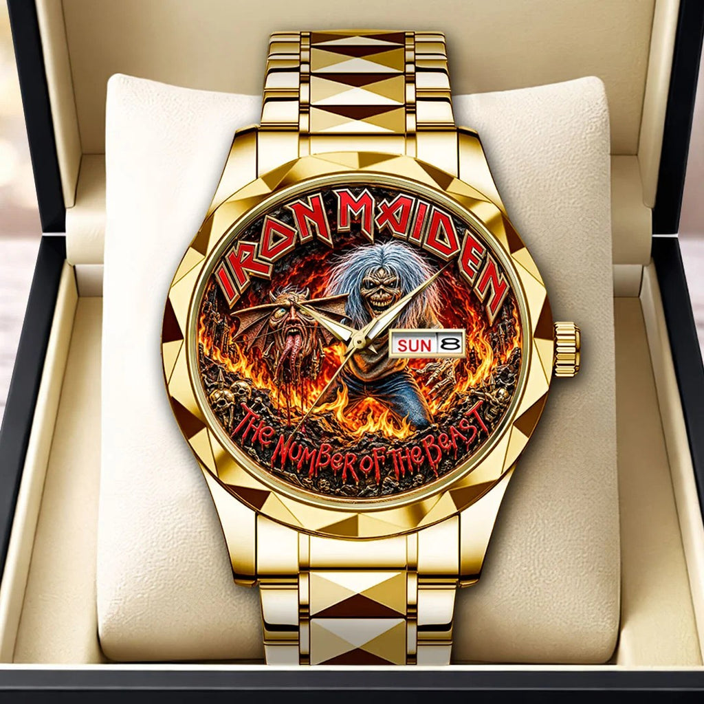 Iron Maiden Alloy Luxury Quartz Watch – HOATT21699