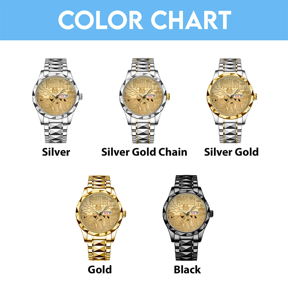 Iron Maiden Alloy Luxury Quartz Watch – TANTN 14334