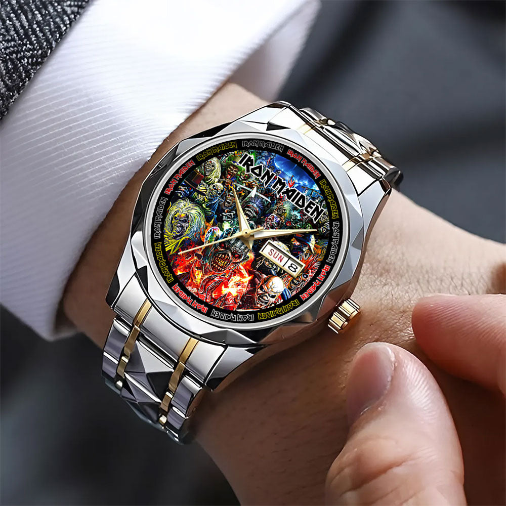 Iron Maiden Alloy Luxury Quartz Watch – TANTN 14741