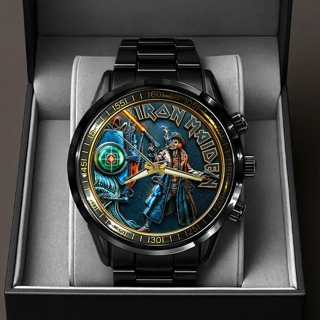 Iron Maiden Black Stainless Steel Watch – HOATT20782