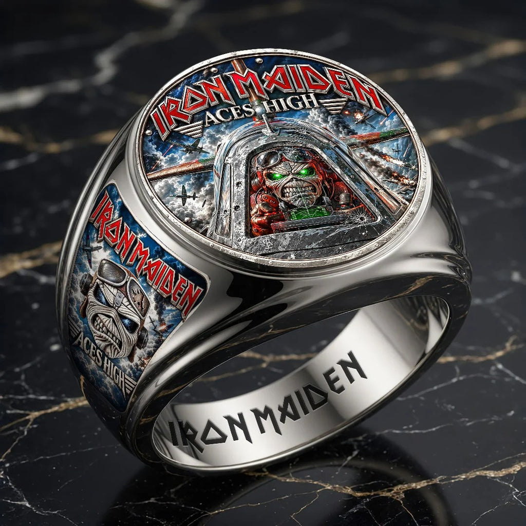 Iron Maiden 3D Engraved Ring – HOATT21700