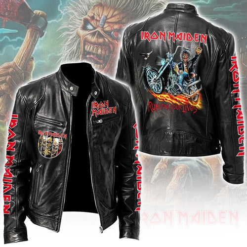 Iron Maiden Motorcycle Leather Jacket – MAITM15499