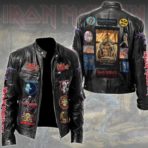 Iron Maiden Motorcycle Leather Jacket – TMTHU9483