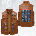 Iron Maiden Premium 2D Sleeveless Leather Vest – HOATT18411