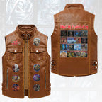 Iron Maiden Premium 2D Sleeveless Leather Vest – HOATT18412