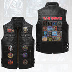 Iron Maiden Premium 2D Sleeveless Leather Vest – HOATT18412