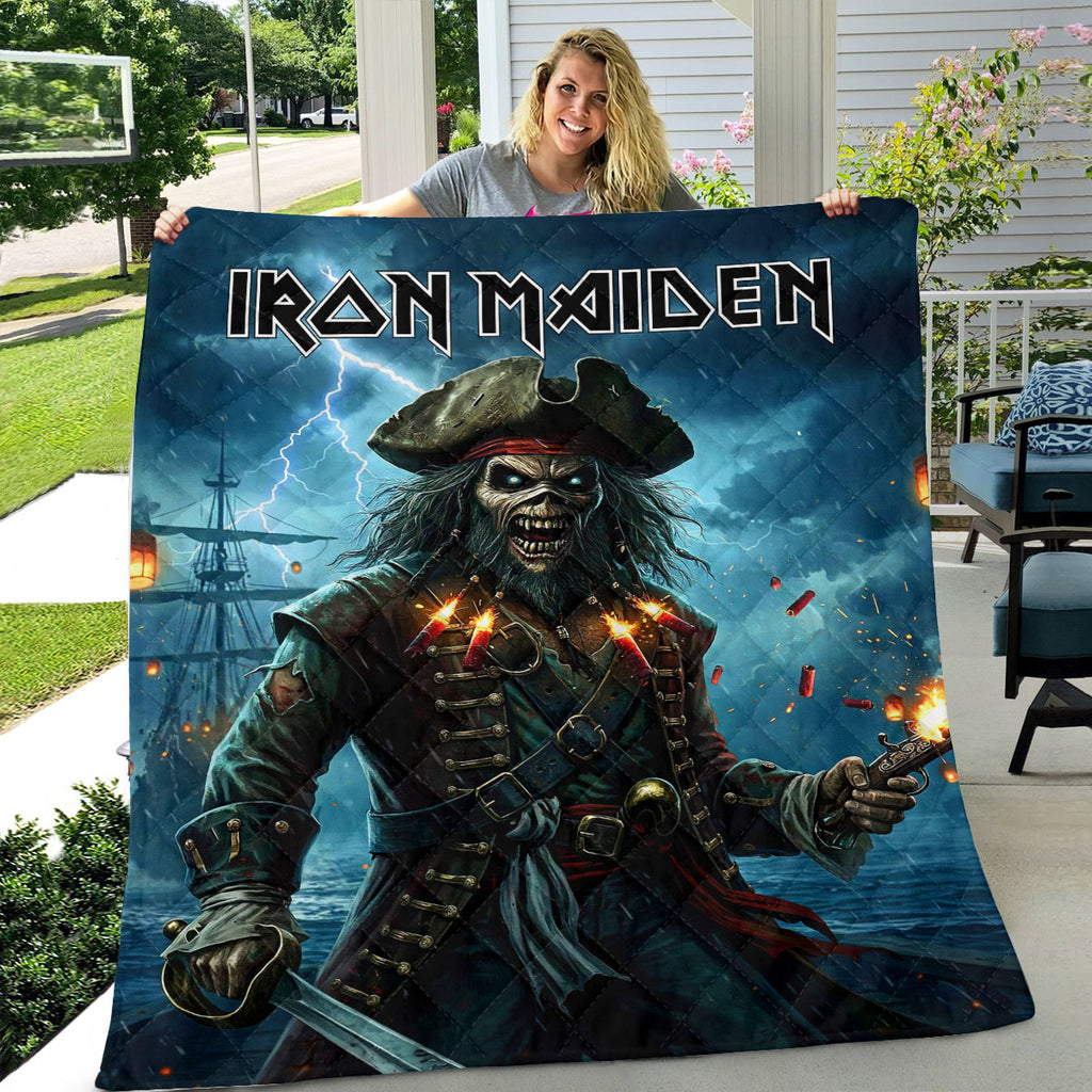 Iron Maiden Quilt Blanket – HOATT19939