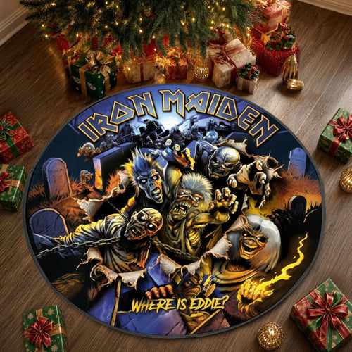 Iron Maiden Foldable Round Rug – TMTHU9495