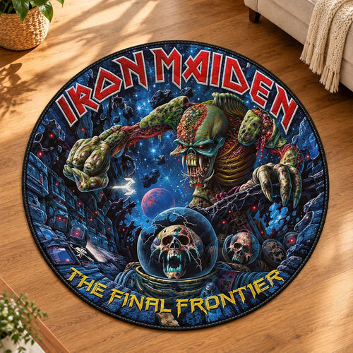 Iron Maiden Round Quilt Rug – HOATT26717