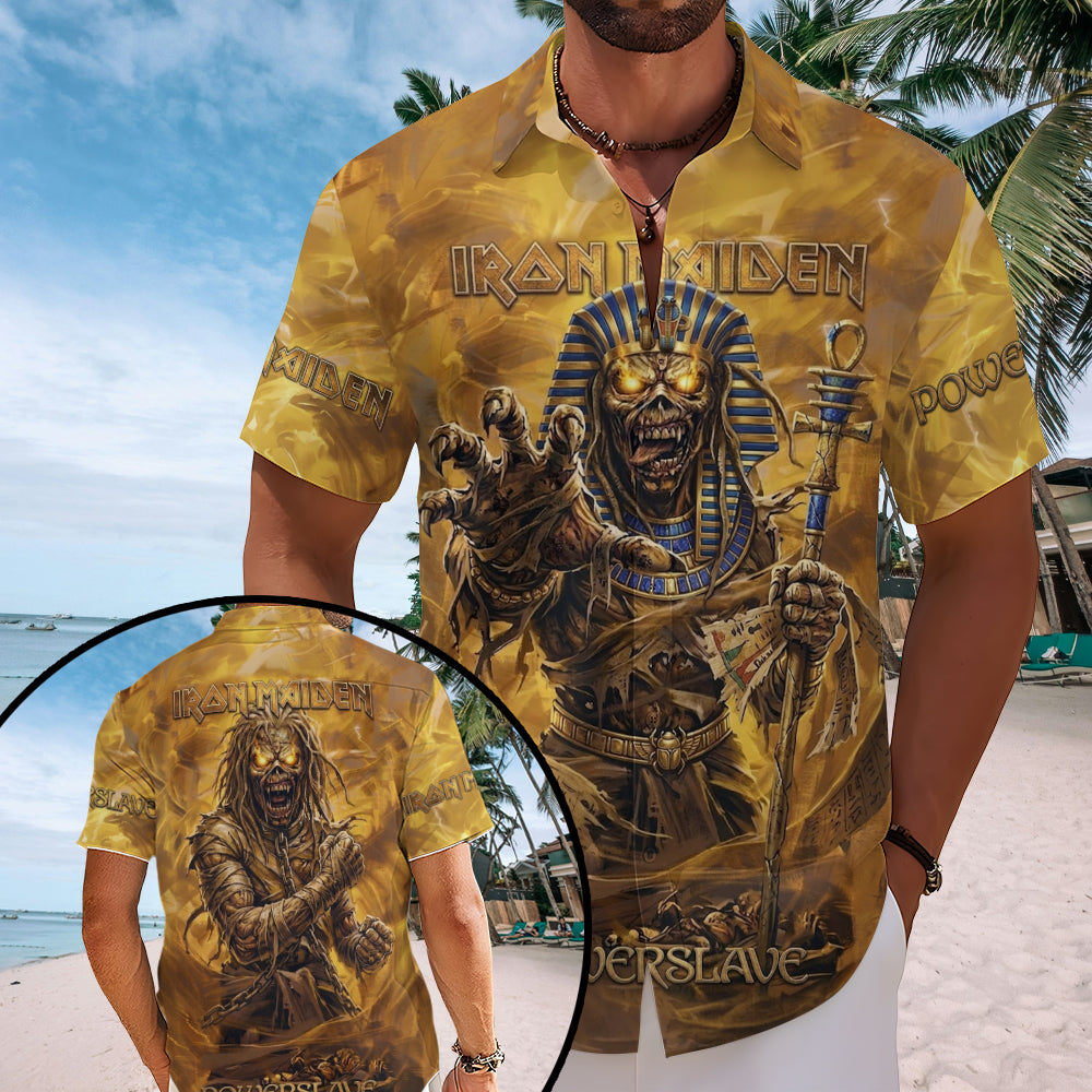 Iron Maiden Short Sleeve Button-Down Shirt – TMTHU7420