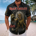 Iron Maiden Short Sleeve Button-Down Shirt – TMTHU7436