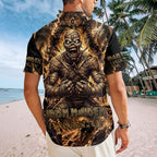 Iron Maiden Short Sleeve Button-Down Shirt – TMTHU7608