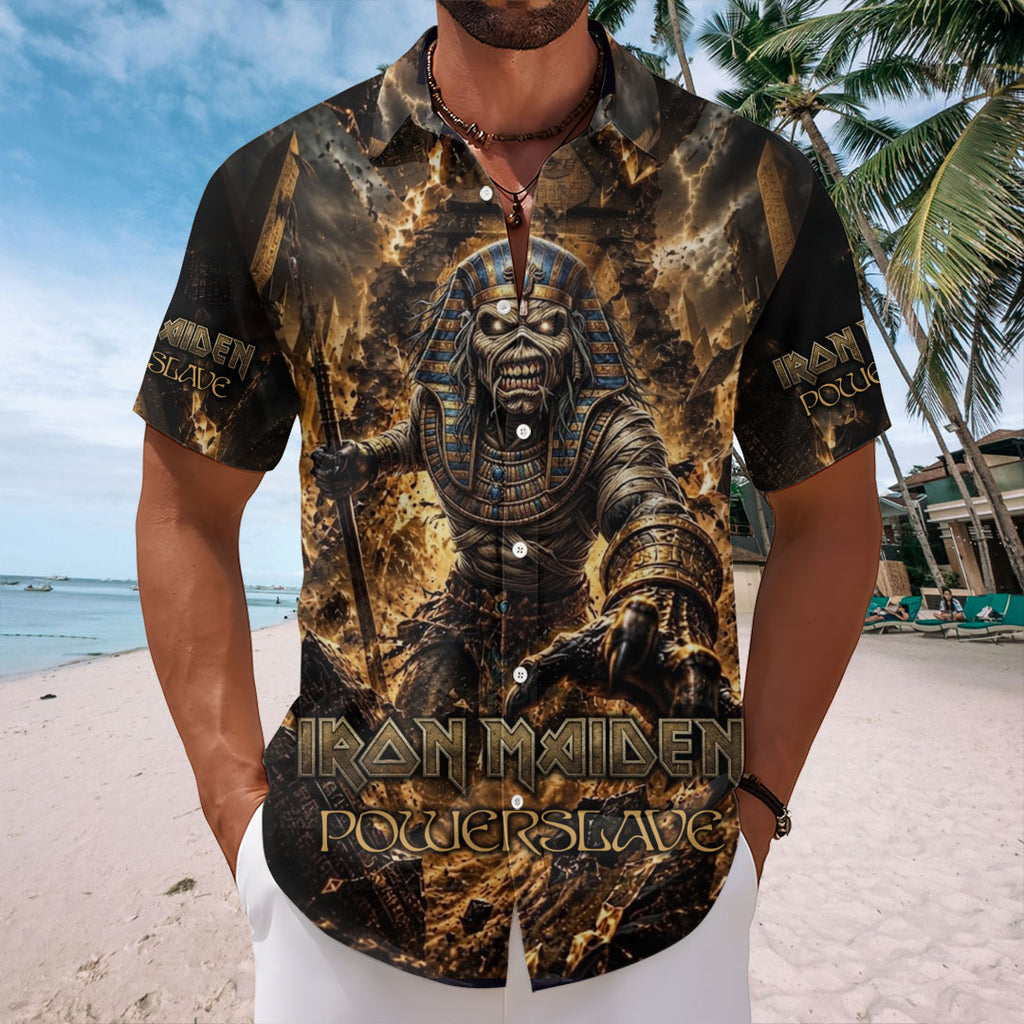 Iron Maiden Short Sleeve Button-Down Shirt – TMTHU7608