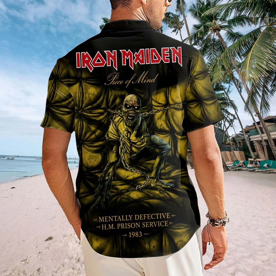 Iron Maiden Short Sleeve Button-Down Shirt – TMTHU8630