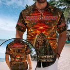 Iron Maiden Short Sleeve Button-Down Shirt – TMTHU8678