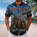 Iron Maiden Short Sleeve Button-Down Shirt – TMTHU8729