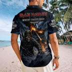 Iron Maiden Short Sleeve Button-Down Shirt – TMTHU8768