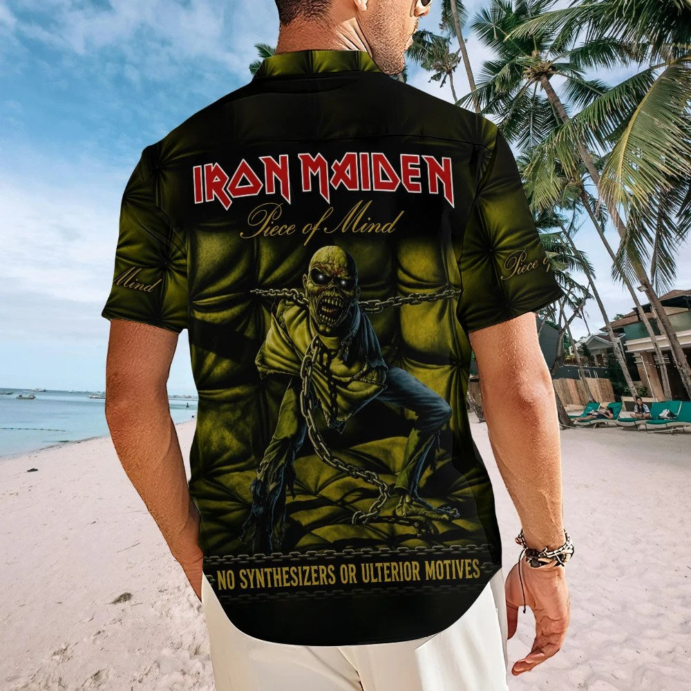 Iron Maiden Short Sleeve Button-Down Shirt – TMTHU8775