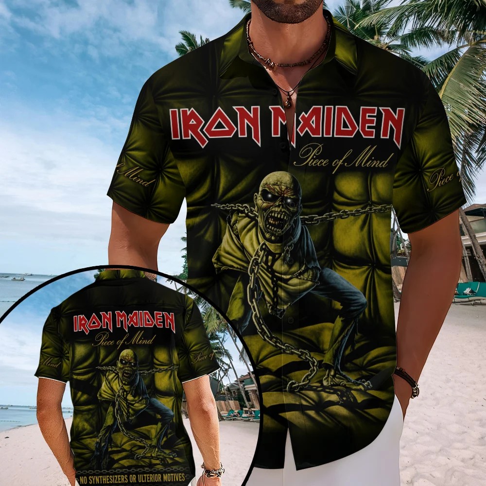 Iron Maiden Short Sleeve Button-Down Shirt – TMTHU8775