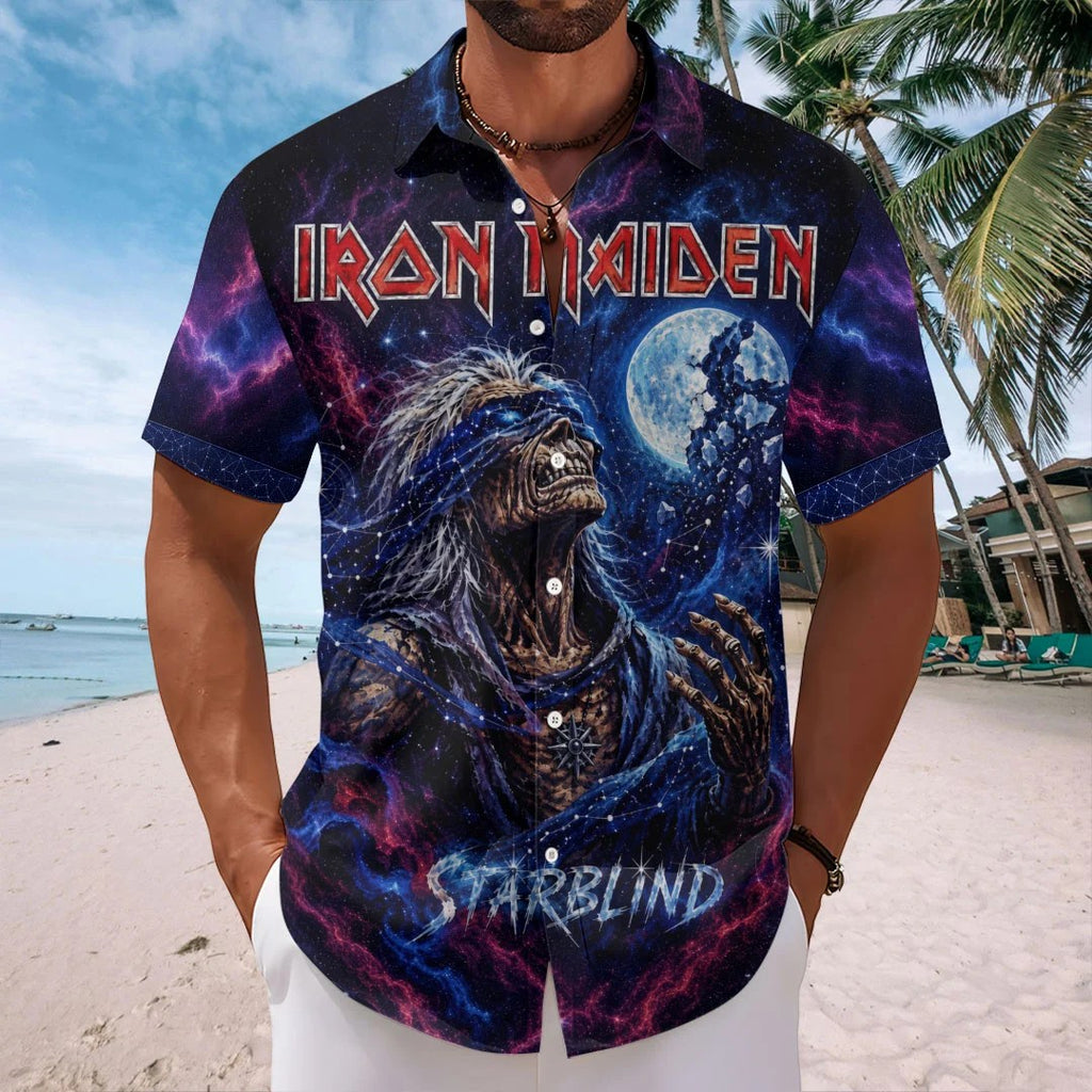 Iron Maiden Short Sleeve Button-Down Shirt – TMTHU8804