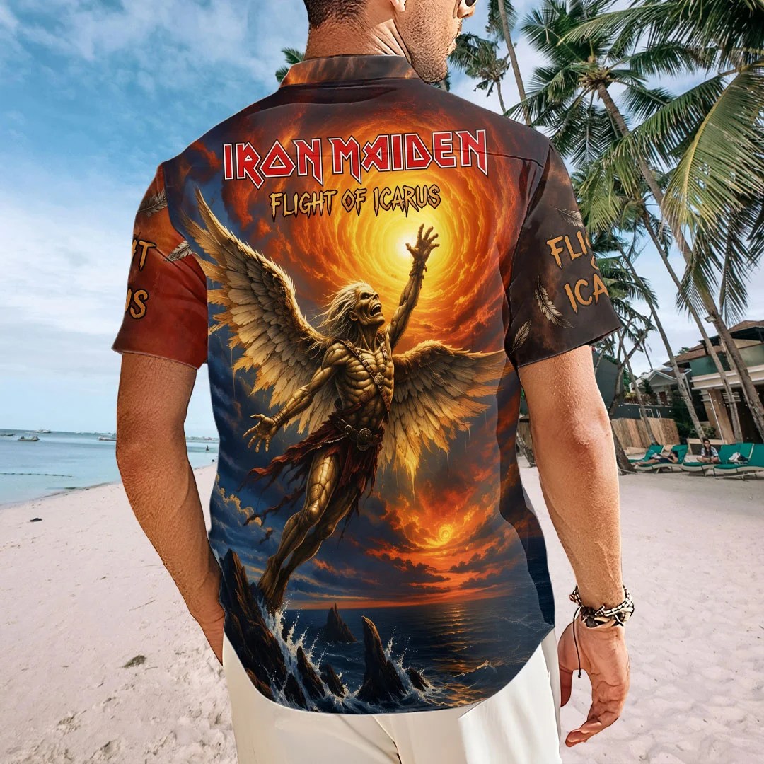 Iron Maiden Short Sleeve Button-Down Shirt – TMTHU8809