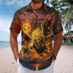 Iron Maiden Short Sleeve Button-Down Shirt – TMTHU8809