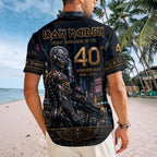 Iron Maiden Short Sleeve Button-Down Shirt – TMTHU8810