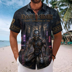 Iron Maiden Short Sleeve Button-Down Shirt – TMTHU8810