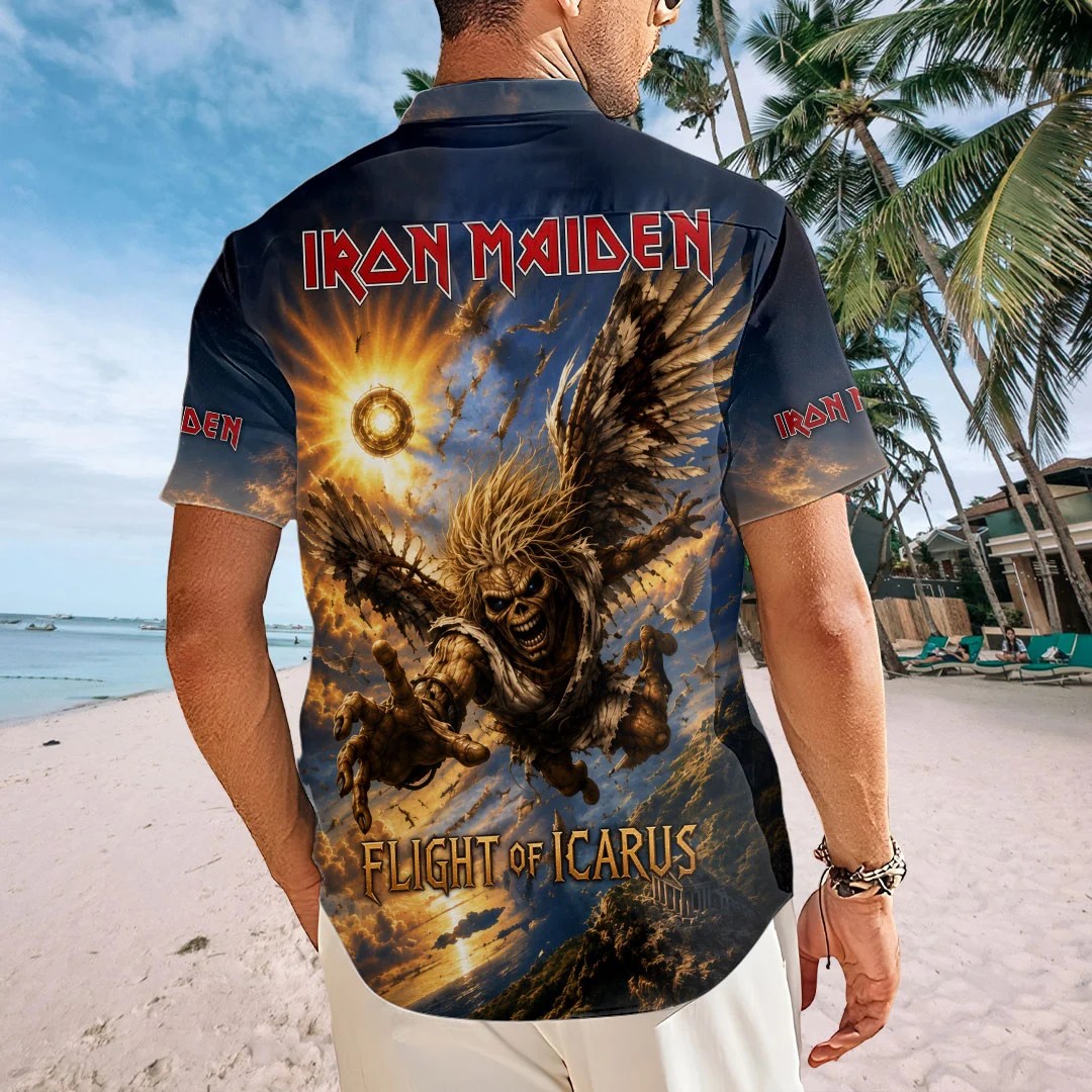 Iron Maiden Short Sleeve Button-Down Shirt – TMTHU8960