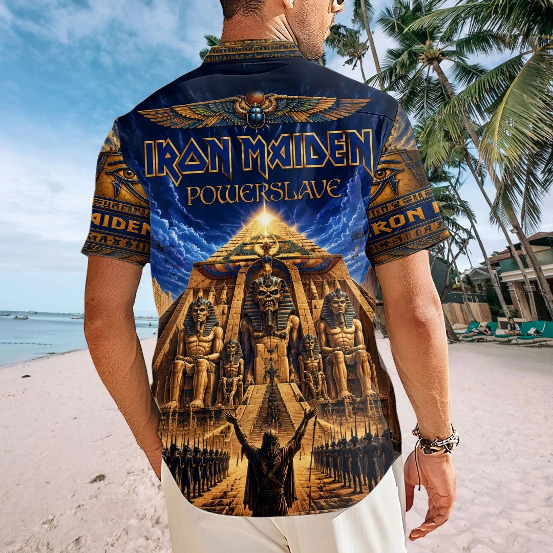Iron Maiden Short Sleeve Button-Down Shirt – TMTHU9040