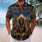 Iron Maiden Short Sleeve Button-Down Shirt – TMTHU9040
