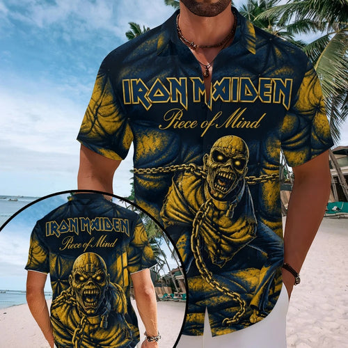 Iron Maiden Short Sleeve Button-Down Shirt – TMTHU9096
