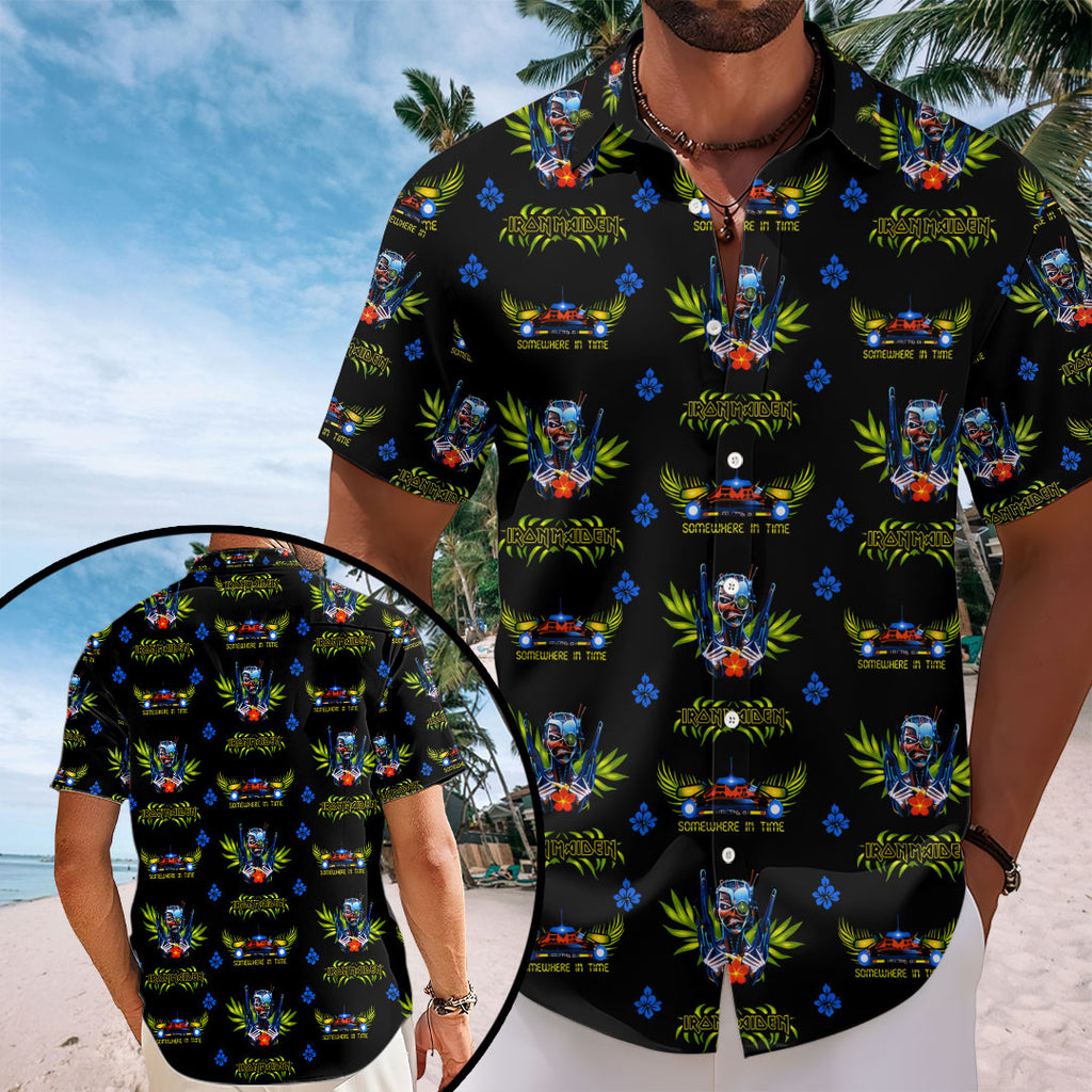 Iron Maiden Short Sleeve Button-Down Shirt – TANTN24628