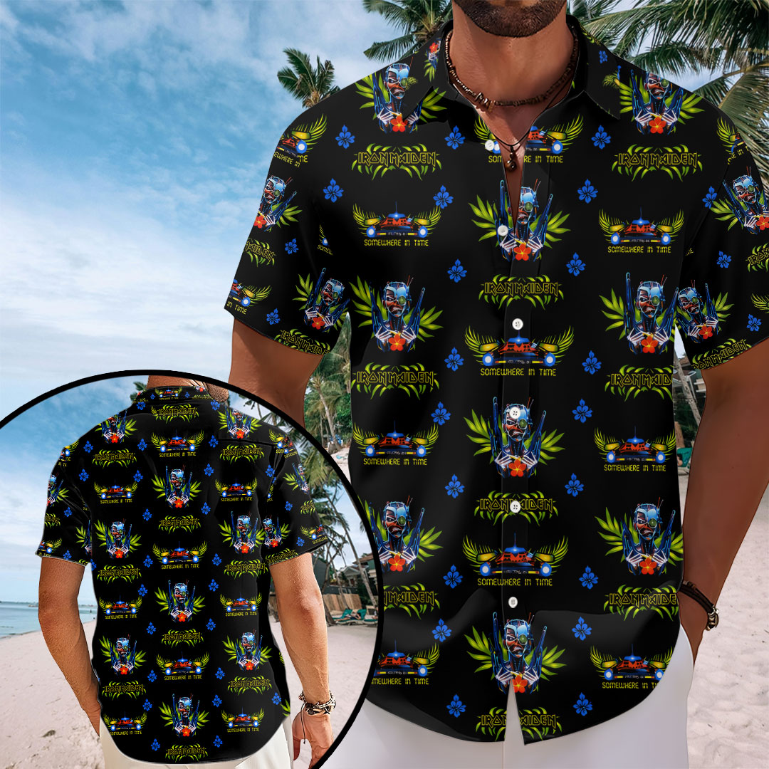 Iron Maiden Short Sleeve Button-Down Shirt – TANTN24628