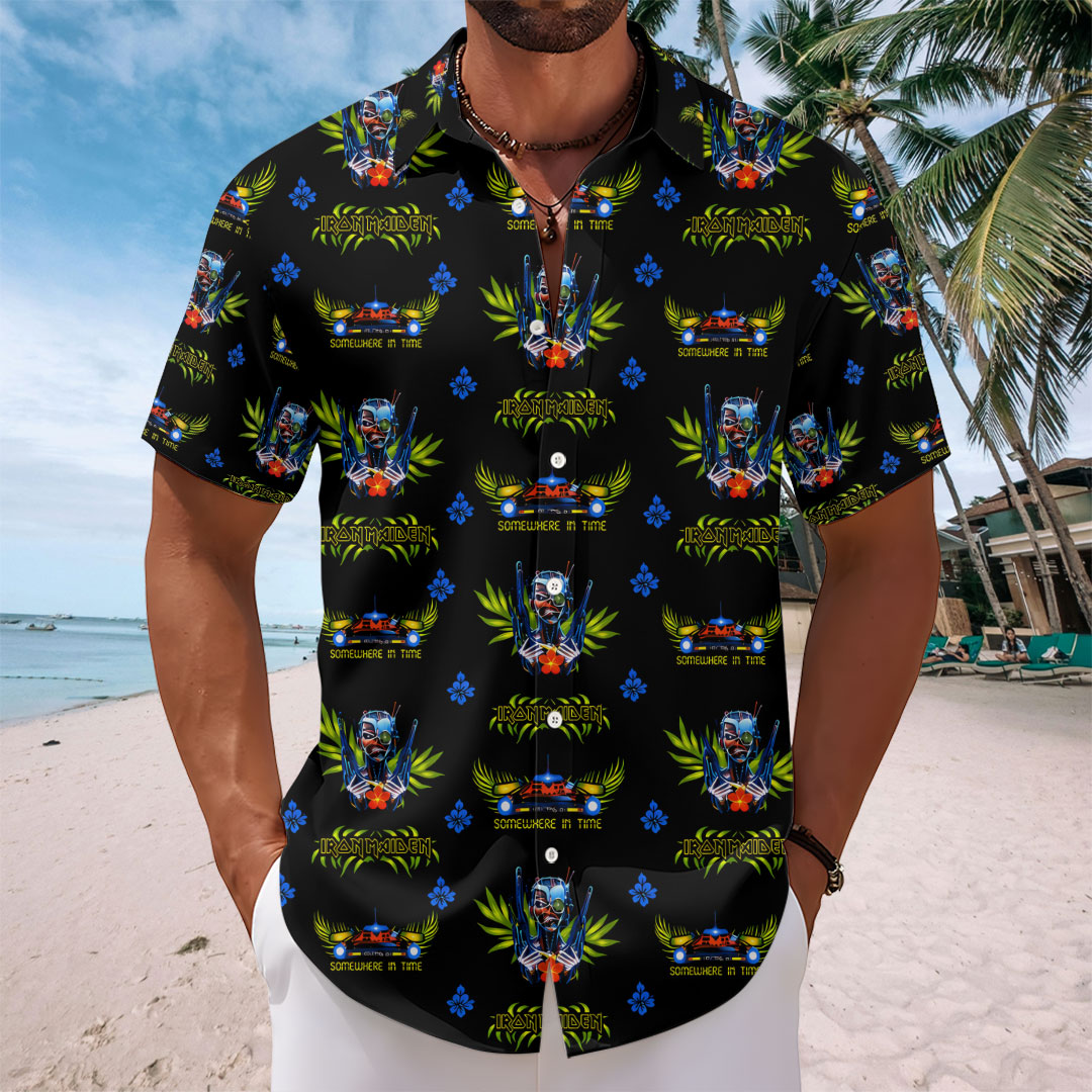 Iron Maiden Short Sleeve Button-Down Shirt – TANTN24628