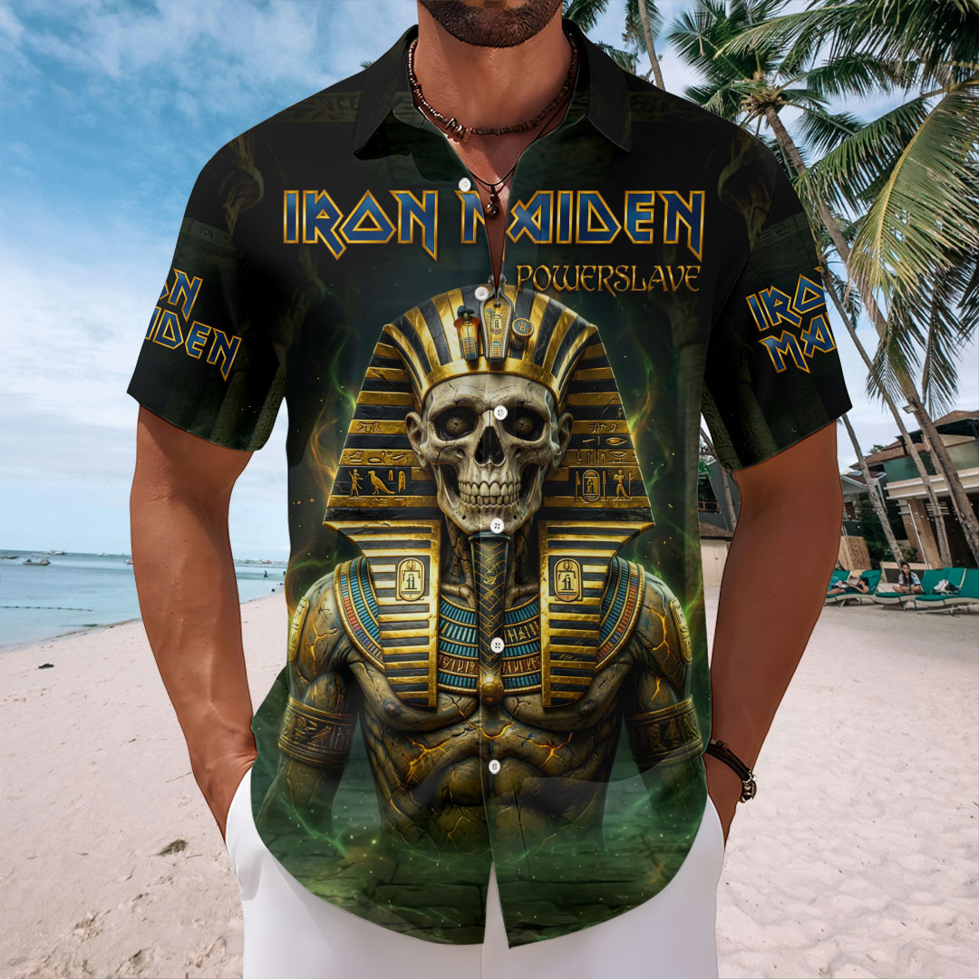Iron Maiden Short Sleeve Button-Down Shirt – HOATT19513