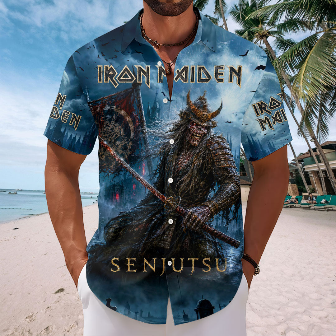 Iron Maiden Short Sleeve Button-Down Shirt – HOATT19668