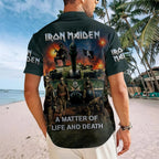 Iron Maiden Short Sleeve Button-Down Shirt – HOATT20599