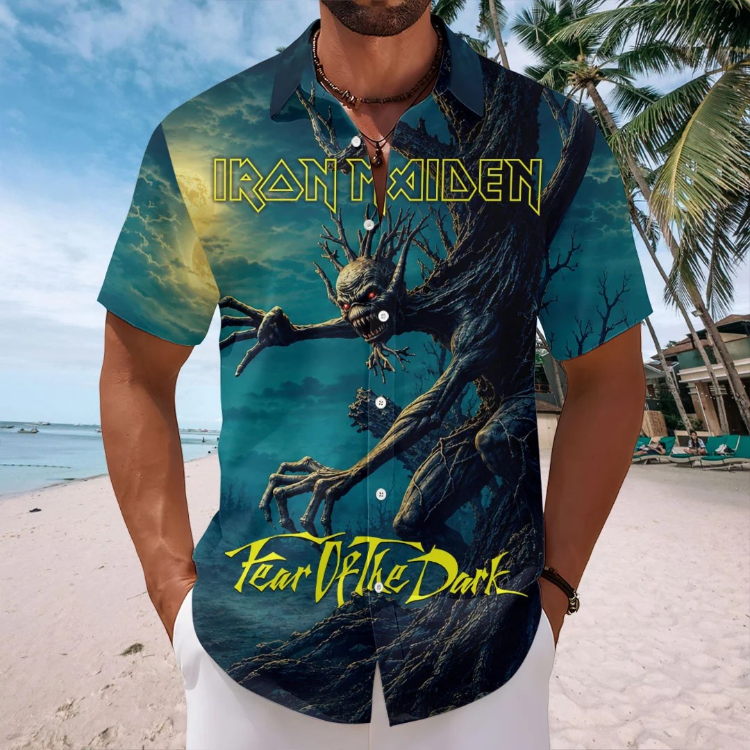 Iron Maiden Short Sleeve Button-Down Shirt – HOATT20734