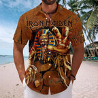 Iron Maiden Short Sleeve Button-Down Shirt – HOATT20735