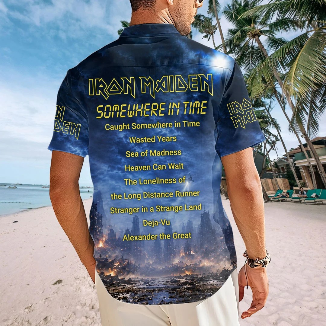 Iron Maiden Short Sleeve Button-Down Shirt – HOATT20736