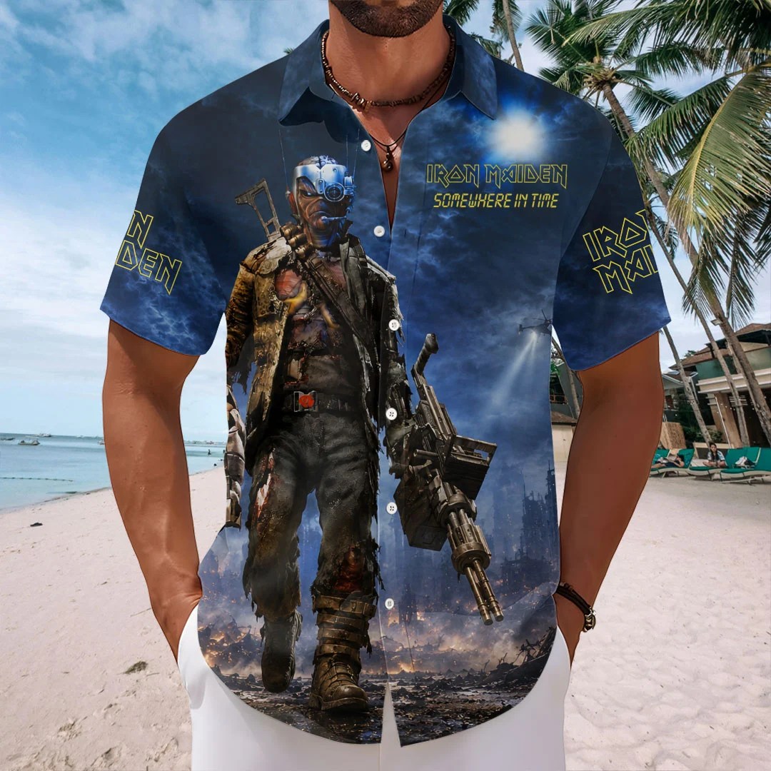 Iron Maiden Short Sleeve Button-Down Shirt – HOATT20736