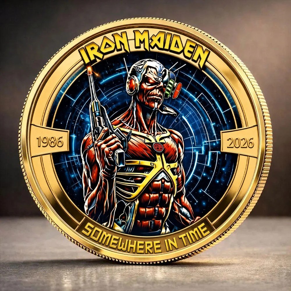 Iron Maiden Somewhere In Time 40th Anniversary Commemorative Coin – TANTN25335