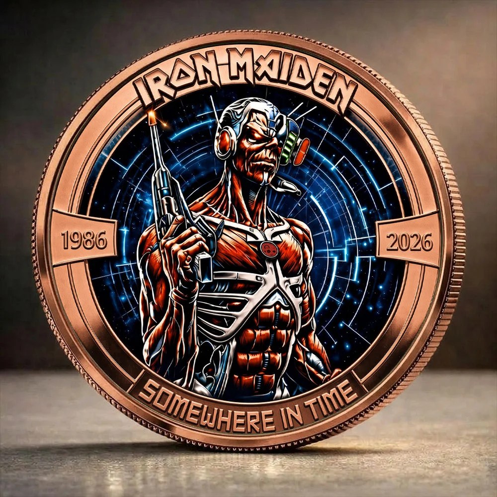 Iron Maiden Somewhere In Time 40th Anniversary Commemorative Coin – TANTN25335
