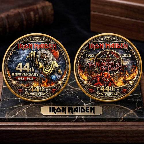Iron Maiden The Number Of The Beast 44th Anniversary Commemorative Coin – TMTHU4781