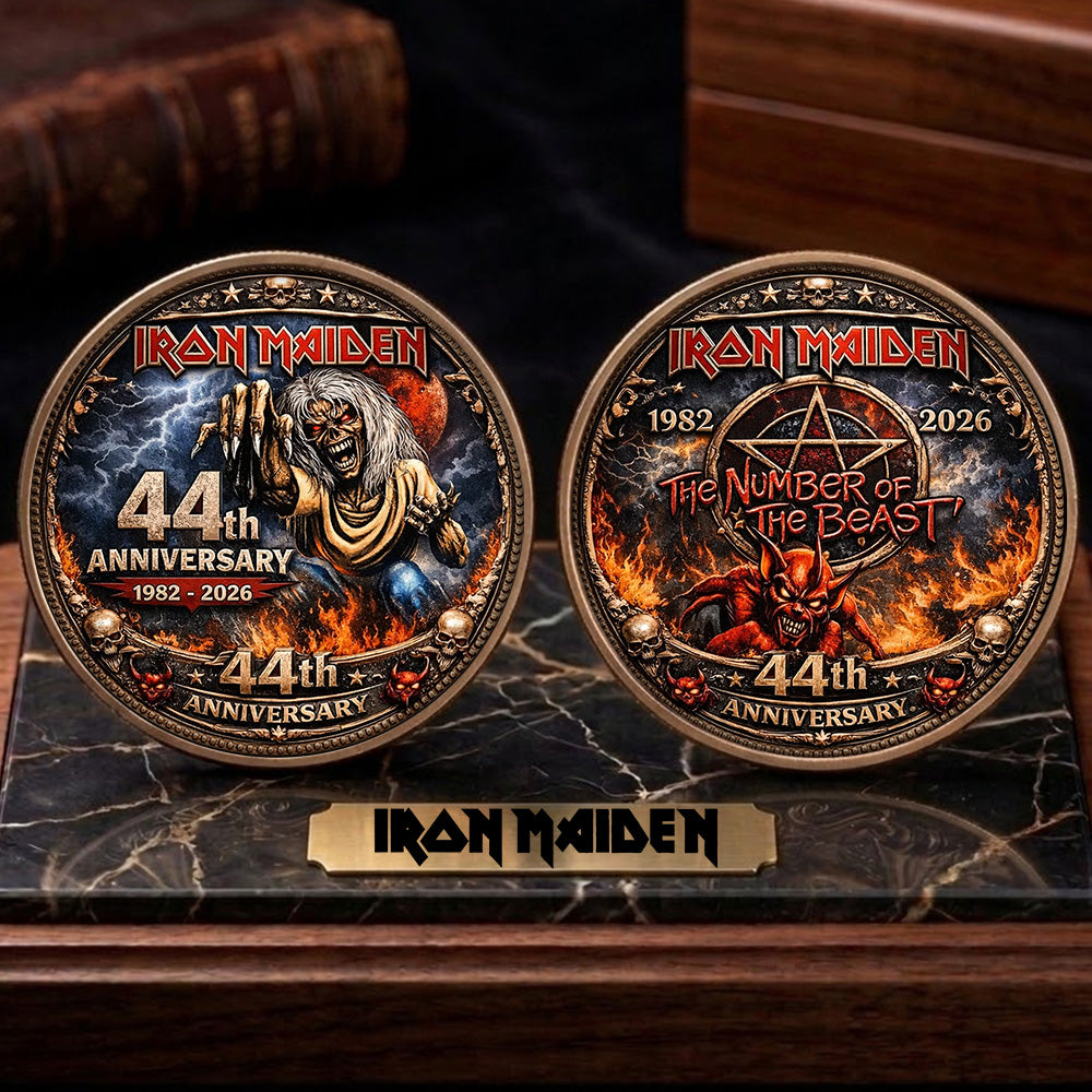 Iron Maiden The Number Of The Beast 44th Anniversary Commemorative Coin – TMTHU4781