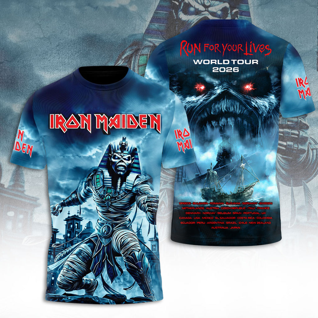 Iron Maiden Tour 2026 3D Apparel – TANTN21824