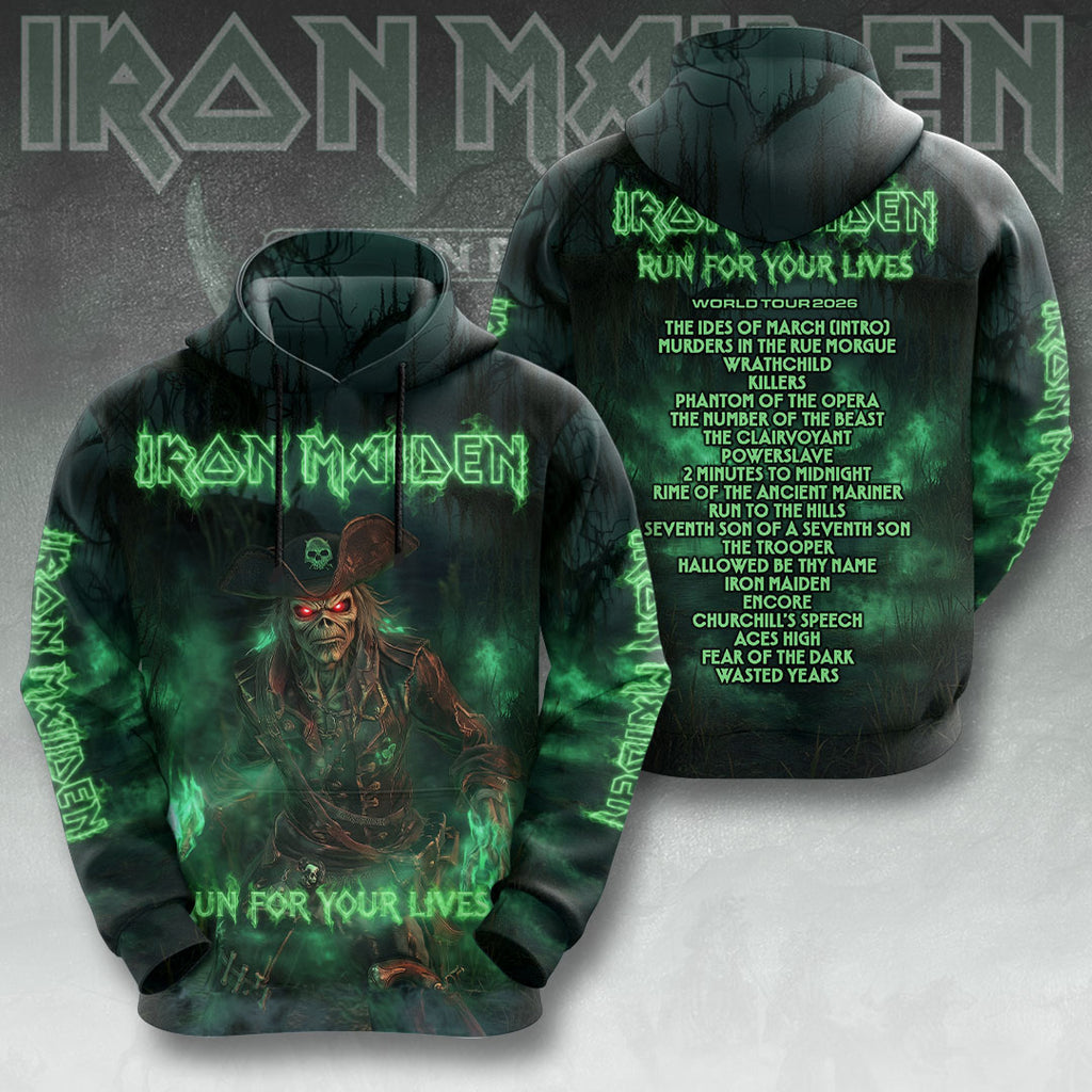 Iron Maiden World Tour 2026 3D Apparel – TMTHU8578