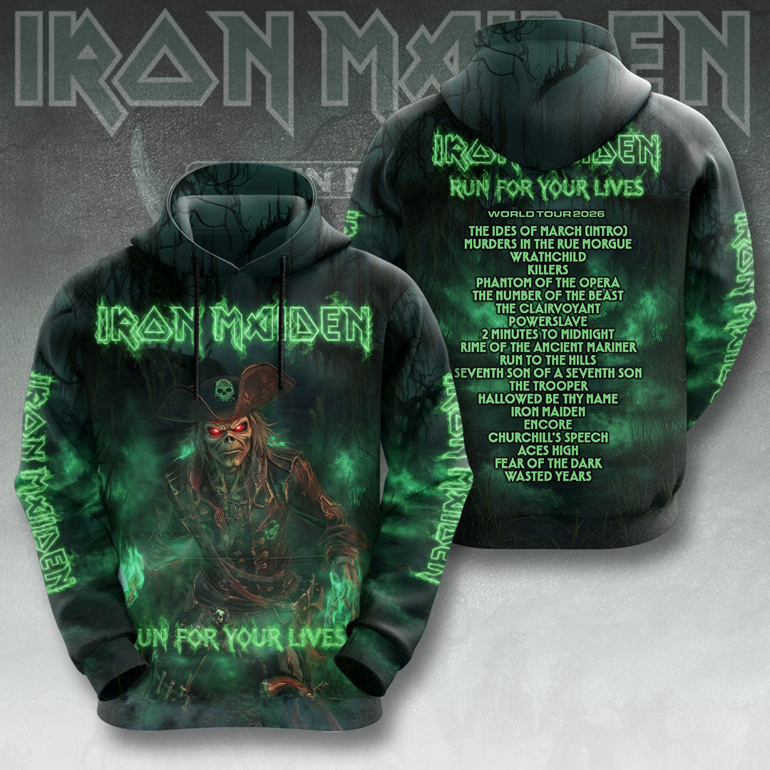 Iron Maiden World Tour 2026 3D Apparel – TMTHU8578