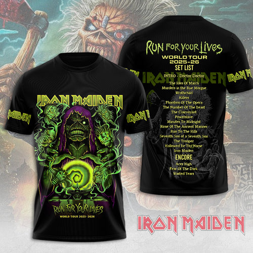 Iron Maiden World Tour 2026 3D Apparel – MAITM15023